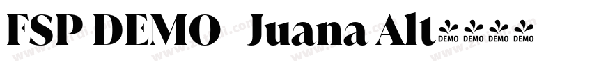 FSP DEMO   Juana Alt字体转换